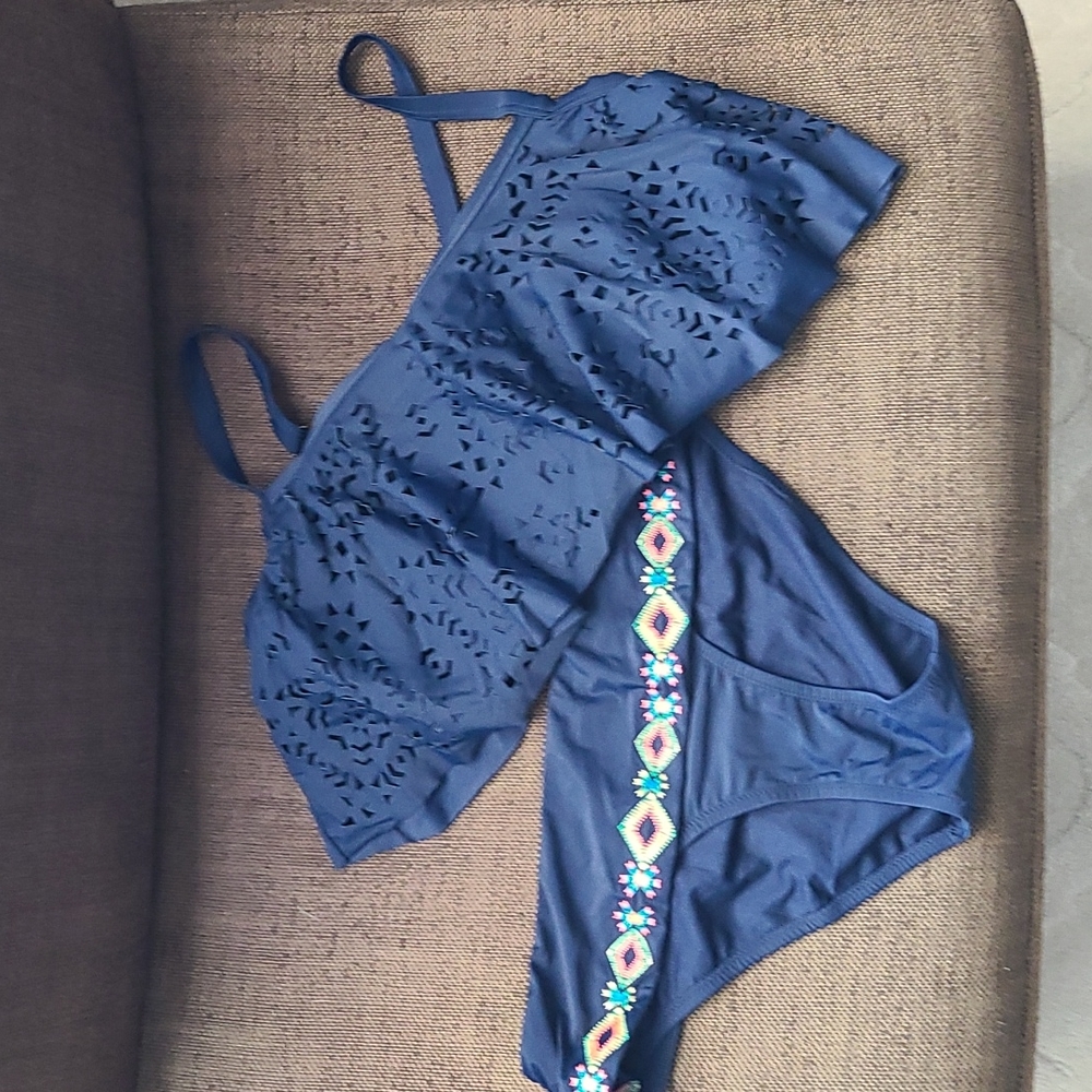 Jessica Simpson Navy Bikini
